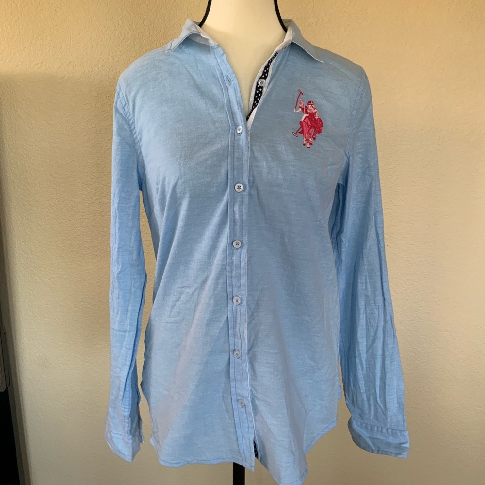 U.S. Polo Assn. Linen Long Sleeve Polo